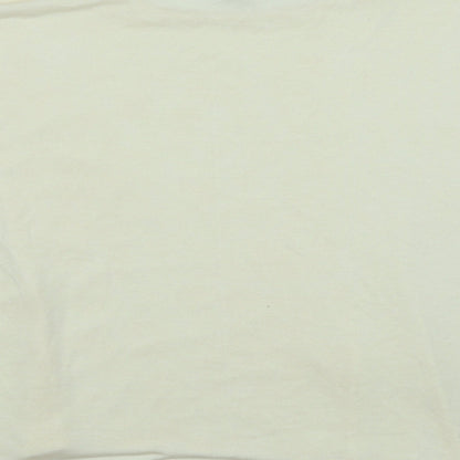 Papaya Womens Ivory   Cropped T-Shirt Size 14