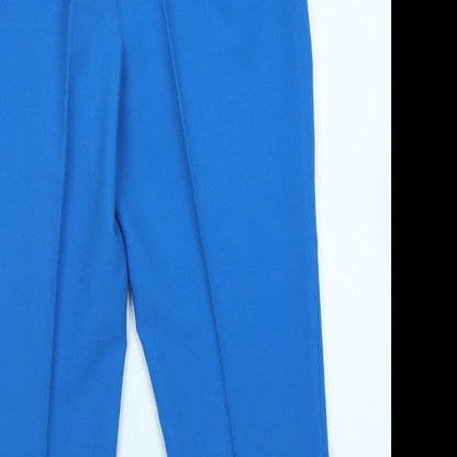 Womens UK Size 14 AMARANTO Regular Fit  Blue Trousers