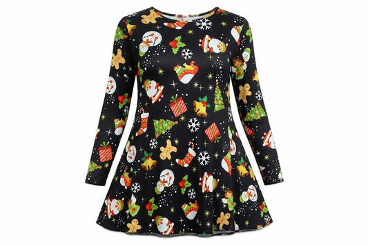 Ash Collection Womens Black Polka Dot  Fit & Flare  Size M  - Christmas dress