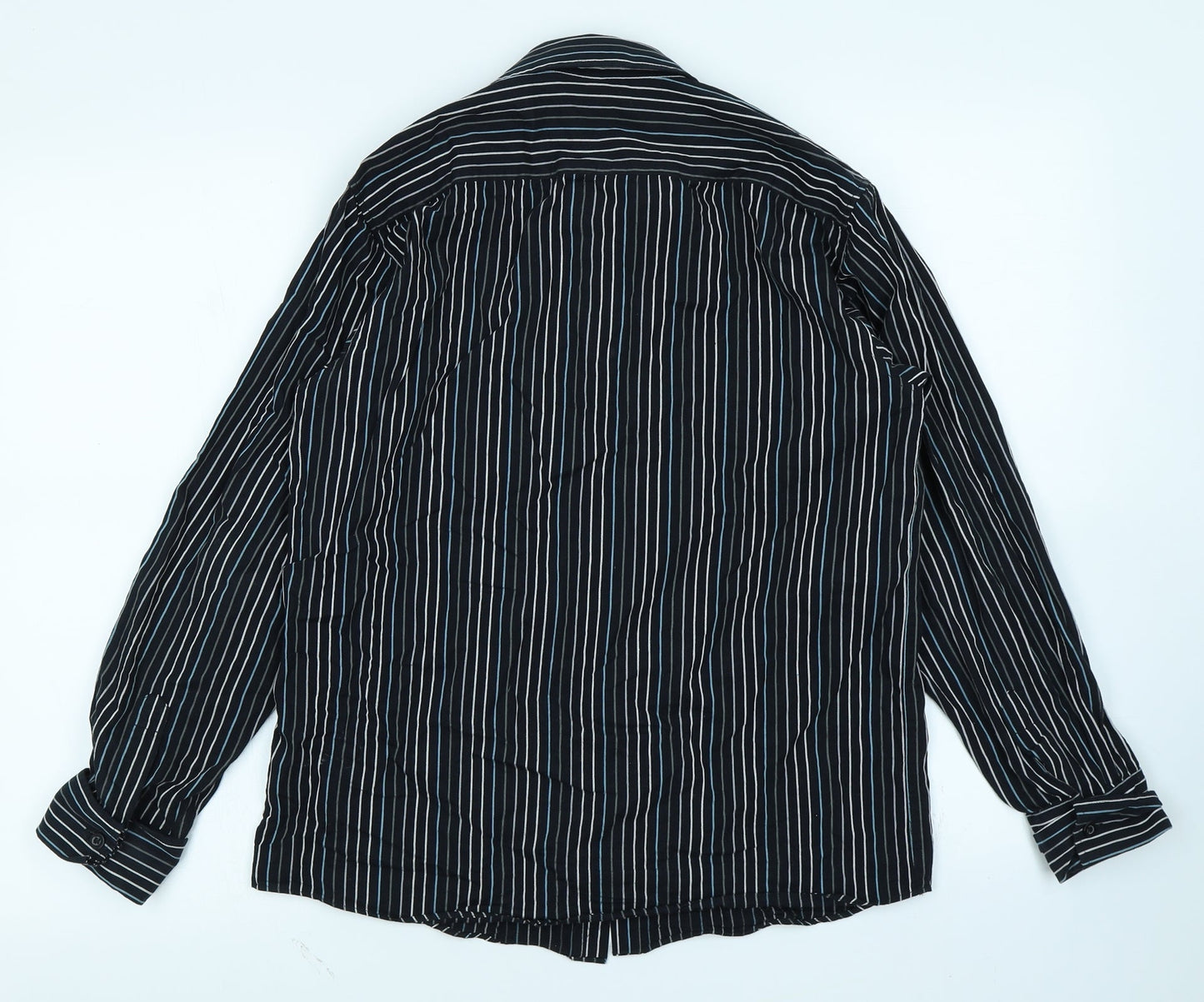 Matalan Boys Black Striped  Basic Button-Up Size 12-13 Years