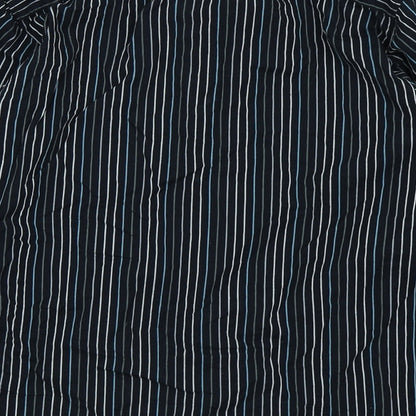 Matalan Boys Black Striped  Basic Button-Up Size 12-13 Years