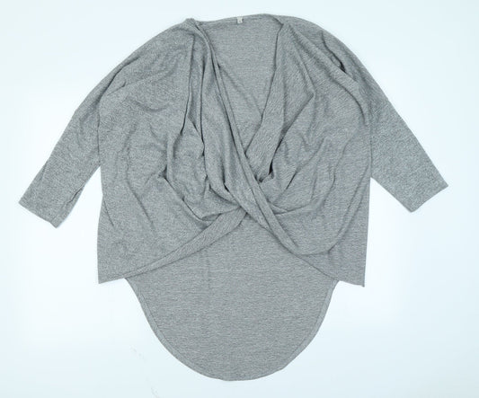 Womens UK Size 14 Preworn Grey Basic T-Shirt