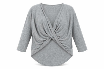 Womens UK Size 14 Preworn Grey Basic T-Shirt