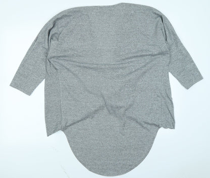 Womens UK Size 14 Preworn Grey Basic T-Shirt
