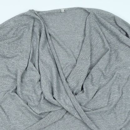 Womens UK Size 14 Preworn Grey Basic T-Shirt