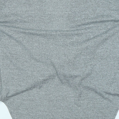 Womens UK Size 14 Preworn Grey Basic T-Shirt