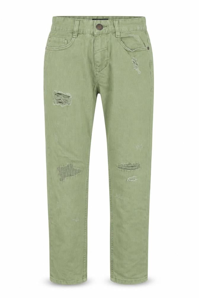 Next Boys Green  Denim Skinny Jeans Size 12 Years - Distressed