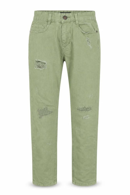 Next Boys Green  Denim Skinny Jeans Size 12 Years - Distressed