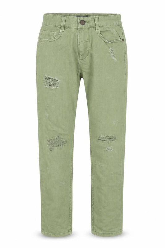 NEXT Boys Green  Denim Skinny Jeans Size 12 Years - Distressed