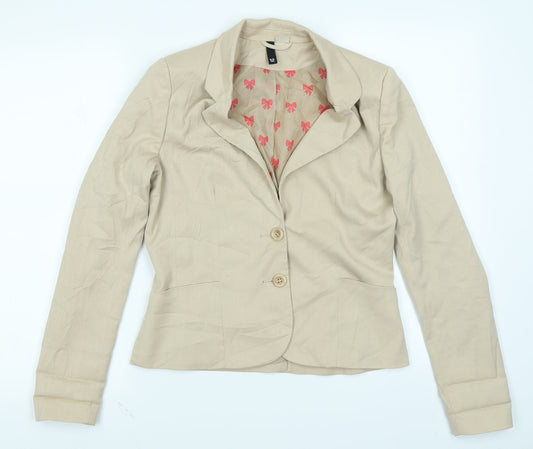 Divided Womens Beige   Jacket Blazer Size 12