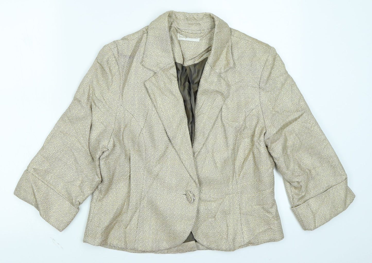 George Womens Beige   Jacket Blazer Size 14