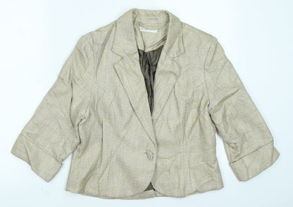 George Womens Beige   Jacket Blazer Size 14