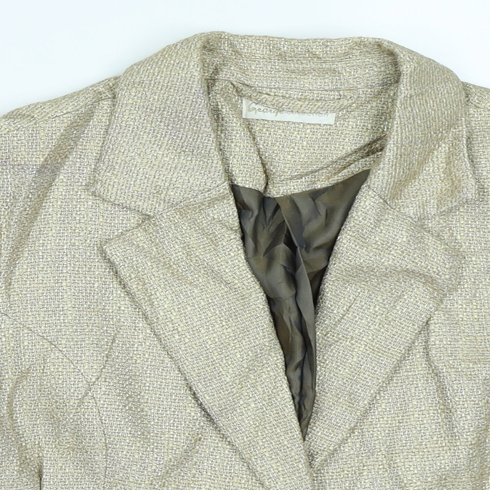 George Womens Beige   Jacket Blazer Size 14