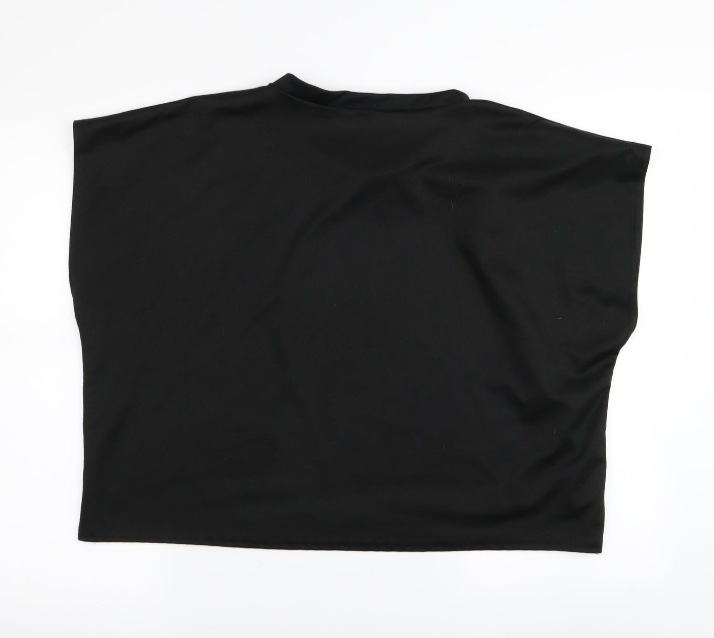 Womens UK Size L Misspap Black Basic T-Shirt