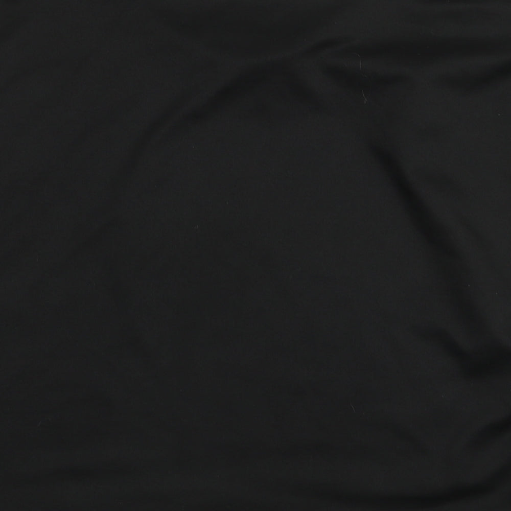 Womens UK Size L Misspap Black Basic T-Shirt