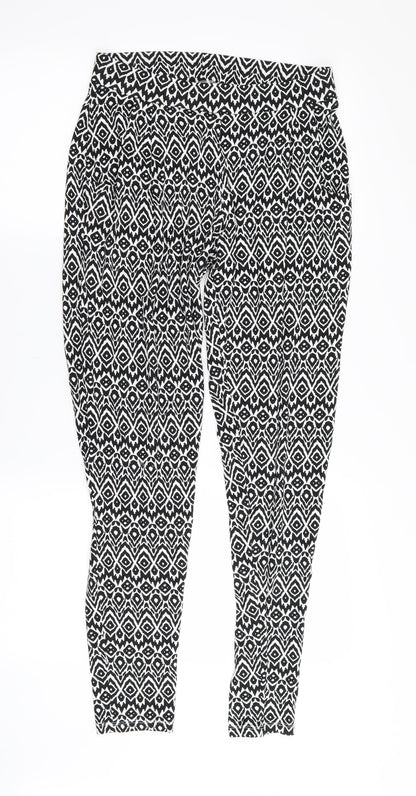 Womens UK Size 8 F&F Regular Fit Jogger Multicoloured Trousers