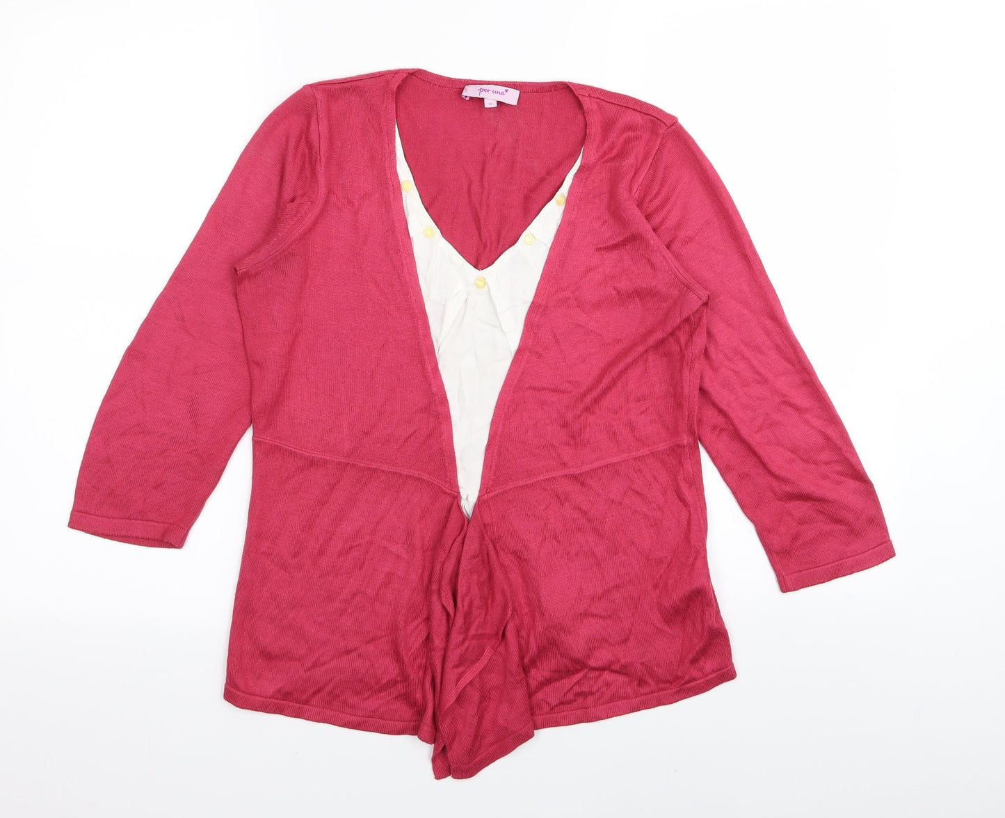 Per Una Womens Pink   Basic T-Shirt Size 10