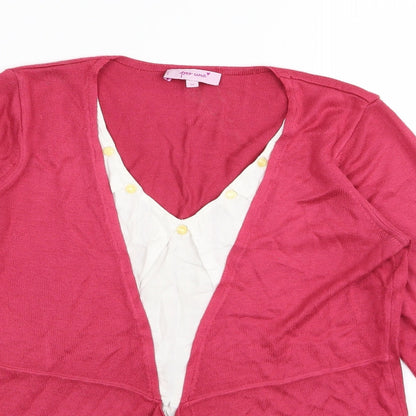 Per Una Womens Pink   Basic T-Shirt Size 10