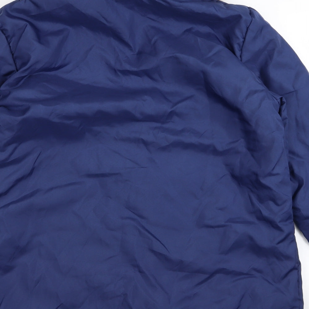 Womens UK Size M Anne De Lancay Blue Parka Coat