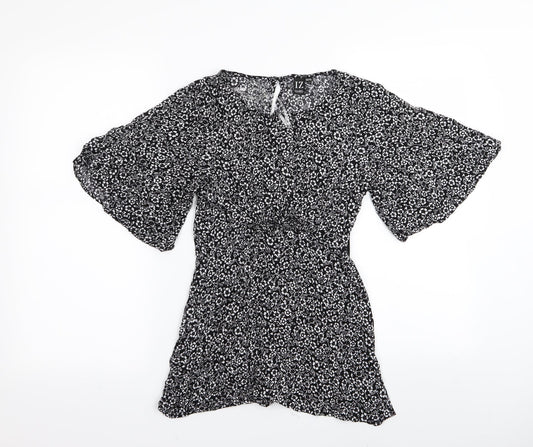 izabel Womens Multicoloured Floral  Basic Blouse Size 8