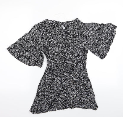 izabel Womens Multicoloured Floral  Basic Blouse Size 8