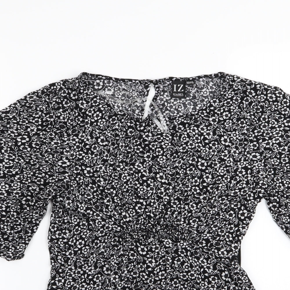 izabel Womens Multicoloured Floral  Basic Blouse Size 8