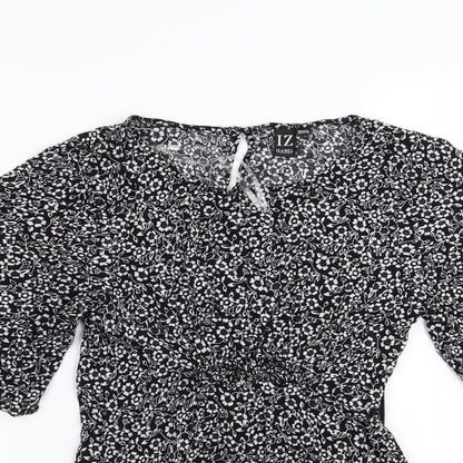 izabel Womens Multicoloured Floral  Basic Blouse Size 8