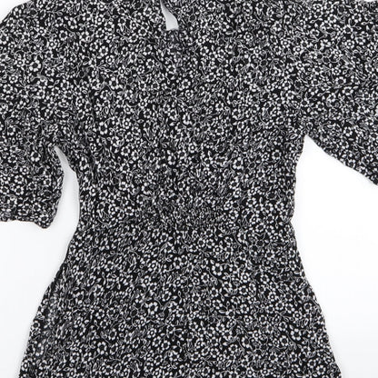 izabel Womens Multicoloured Floral  Basic Blouse Size 8