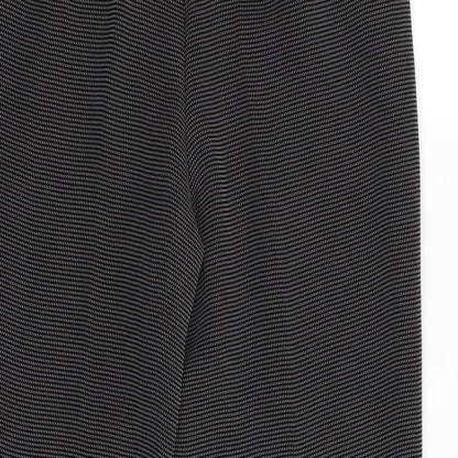 Womens UK Size 12 Preworn Regular Fit  Black Trousers