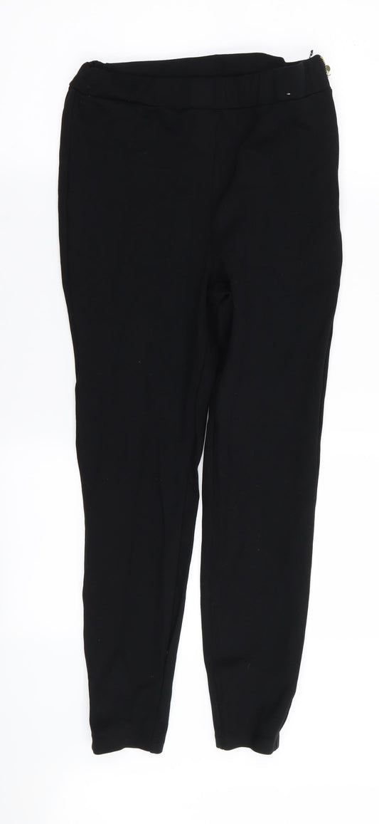 Womens UK Size 12 Papaya Regular Fit  Black Trousers