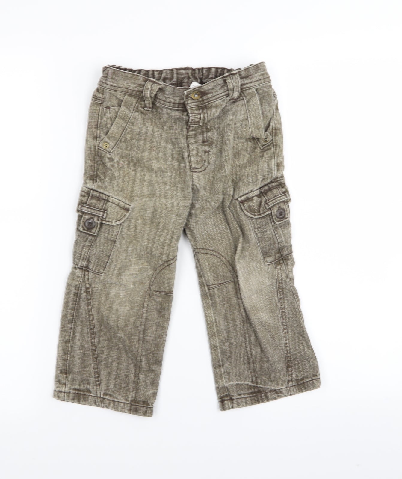 Asda George Boys Beige   Straight Jeans Size 2-3 Years