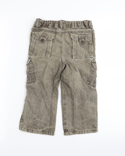 Asda George Boys Beige   Straight Jeans Size 2-3 Years