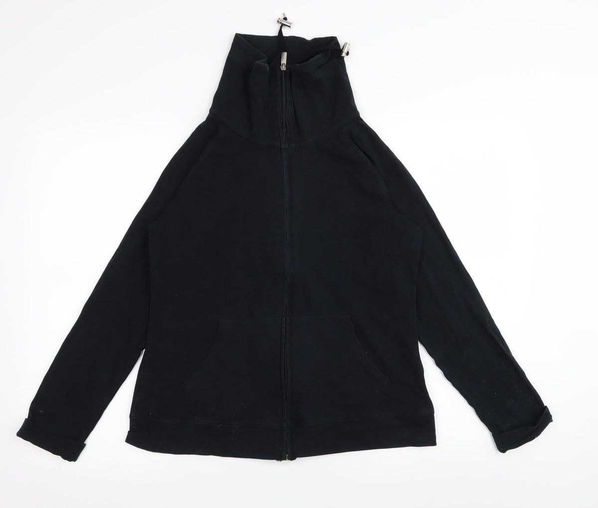 Marks & Spencer Womens Black   Full Zip Jumper Size 14