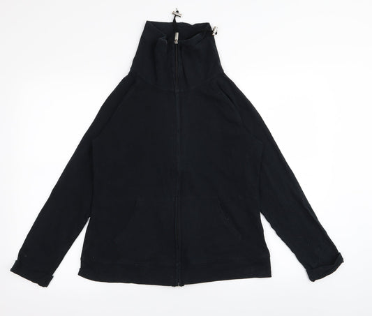 Marks & Spencer Womens Black   Full Zip Jumper Size 14