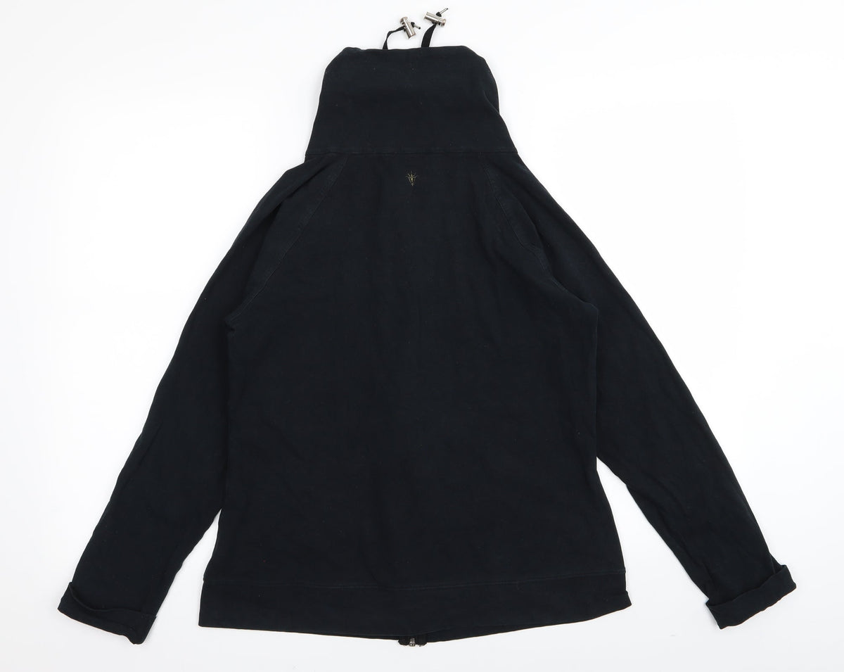 Marks & Spencer Womens Black   Full Zip Jumper Size 14