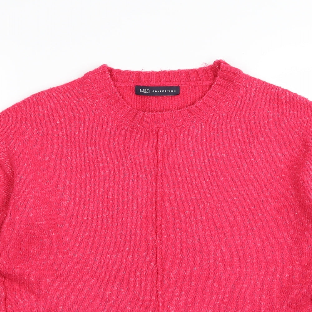 M&S Womens Pink   Pullover Jumper Size S