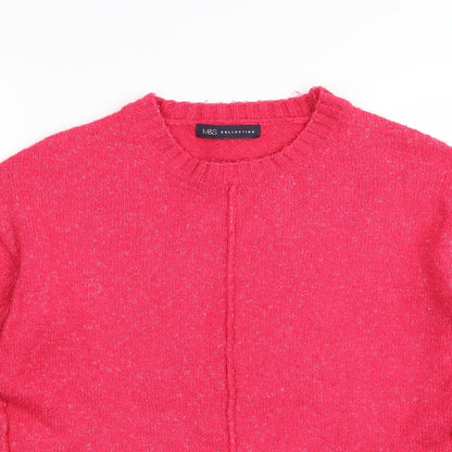 M&S Womens Pink   Pullover Jumper Size S