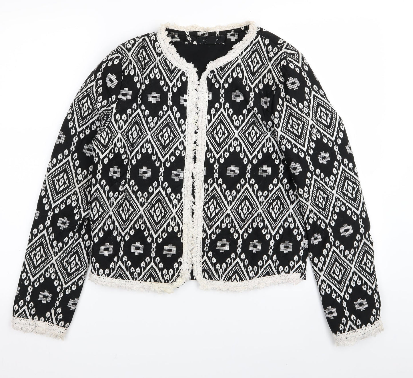 Primark Womens Multicoloured Argyle/Diamond  Jacket  Size 10