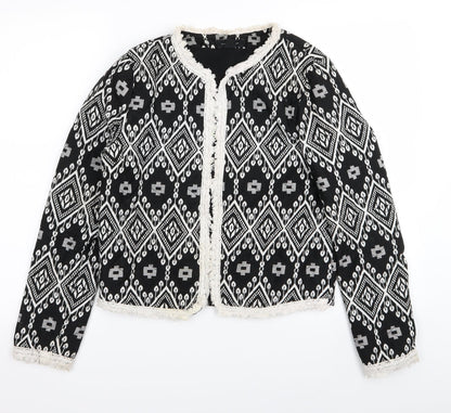 Primark Womens Multicoloured Argyle/Diamond  Jacket  Size 10