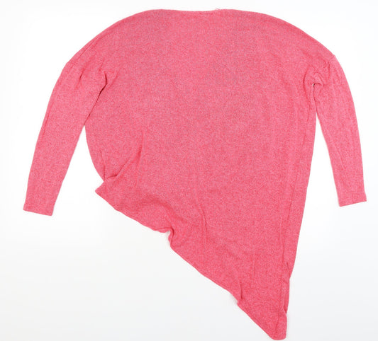 Womens UK Size 6 River Island Pink Basic T-Shirt