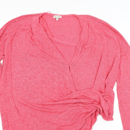 Womens UK Size 6 River Island Pink Basic T-Shirt
