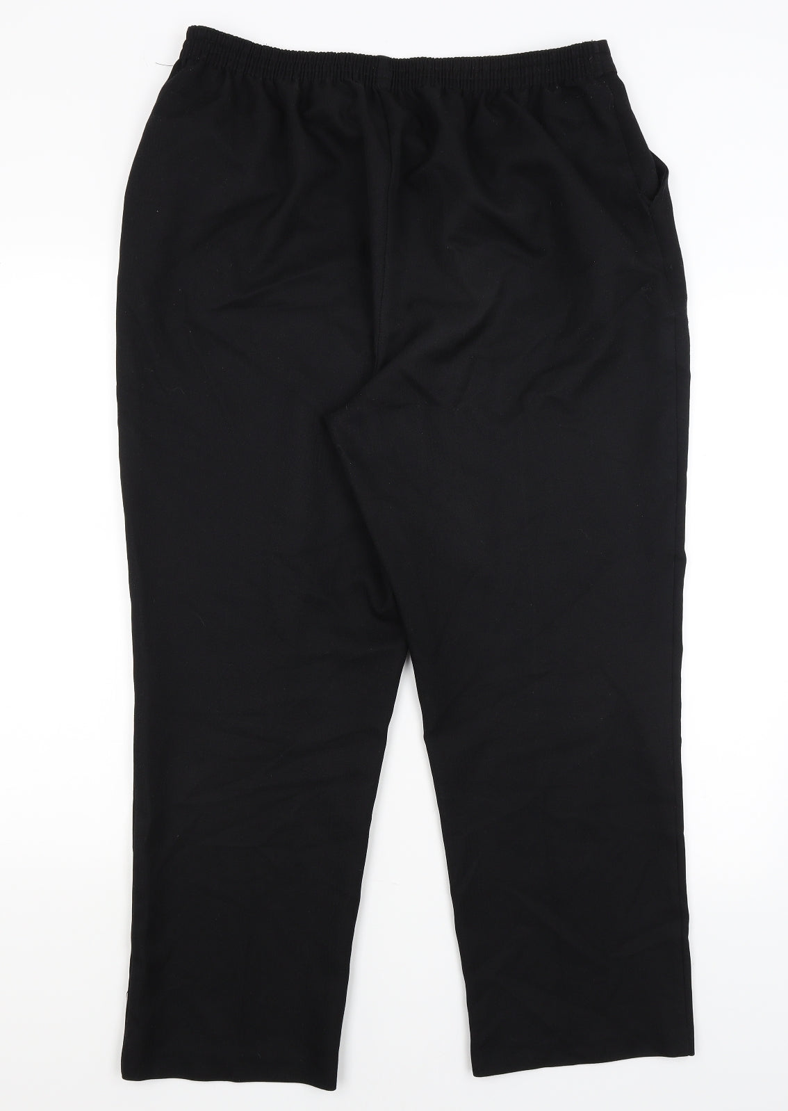 Womens UK Size 16 Papaya Regular Fit Dress Pants Black Trousers
