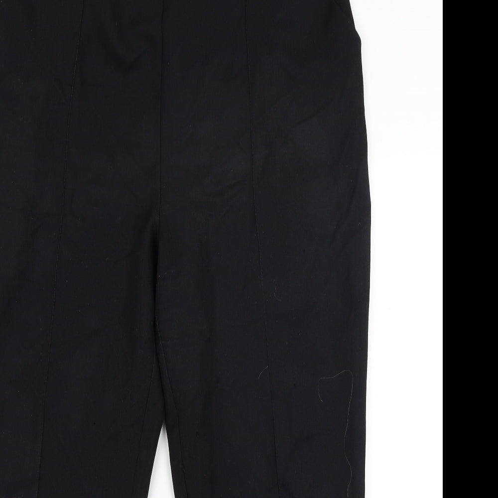 Womens UK Size 16 Papaya Regular Fit Dress Pants Black Trousers