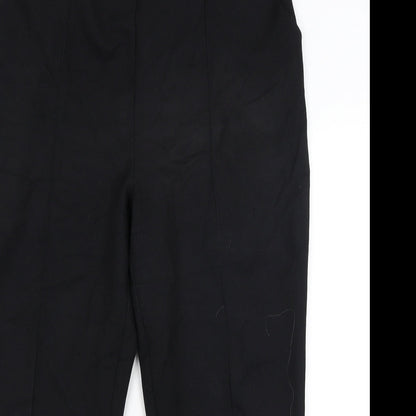 Womens UK Size 16 Papaya Regular Fit Dress Pants Black Trousers