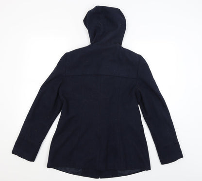 George Womens Blue   Overcoat Coat Size 10