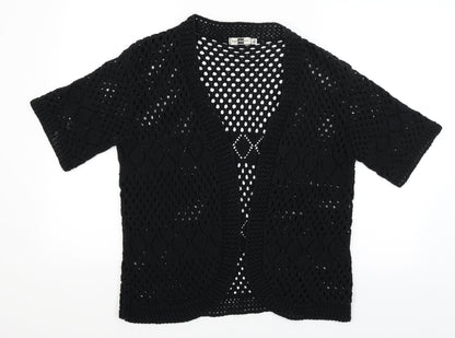 Sixth Avenue Womens Black   Wrap Jumper Size L