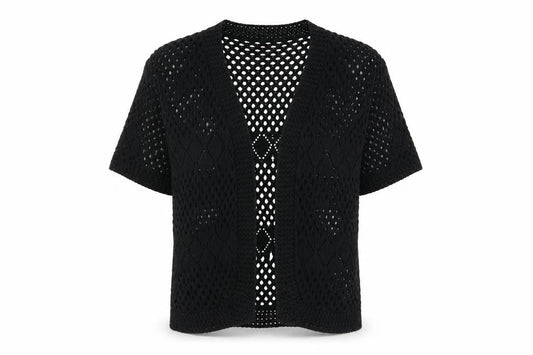 Sixth Avenue Womens Black   Wrap Jumper Size L