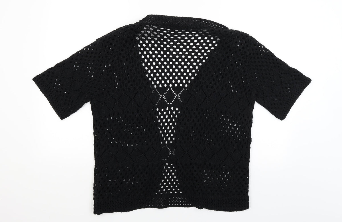 Sixth Avenue Womens Black   Wrap Jumper Size L