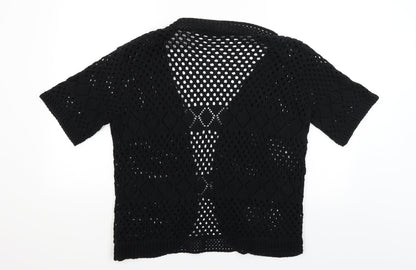 Sixth Avenue Womens Black   Wrap Jumper Size L