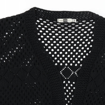 Sixth Avenue Womens Black   Wrap Jumper Size L